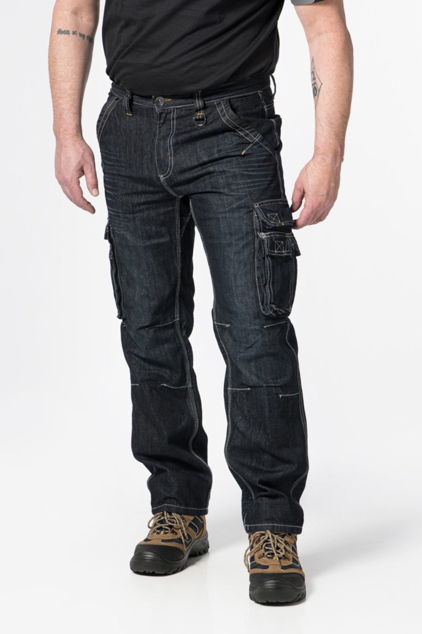 Brams Paris Never out of stock Jeans Broeken Willem A82 Worker donkerblauw-denim(001)