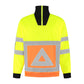 Noname High Visibility Sweater VKZSRWS100 zip verkeersregelaar HiVis geel-oranje(GEELORANJE)