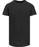 Build Your Brand T-shirt BY028 shaped long tee zwart(BLAC)