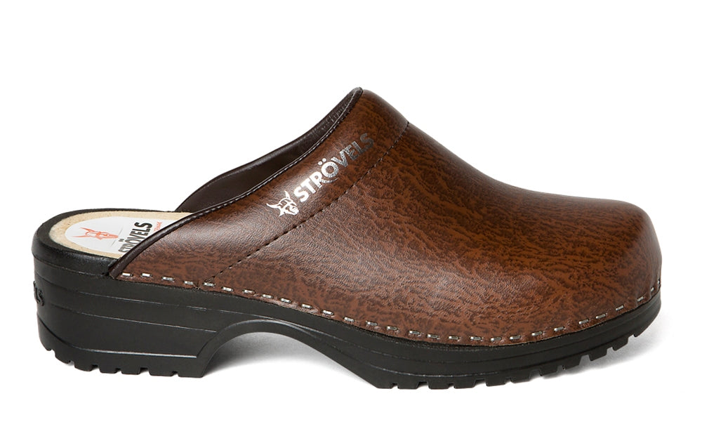 Strövels Klompen 303 Open hiel bruin