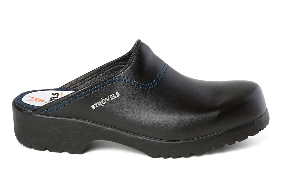 Strövels Klompen Flex 923 Buigzame zool- PU zwart