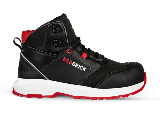 Redbrick Safety Sneakers Pulse Schoenen Overnose Low S3 Hoog model zwart