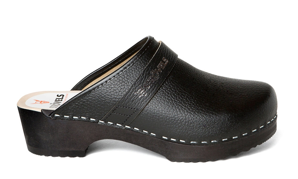 Strövels Klompen 501 Houten zool zwart