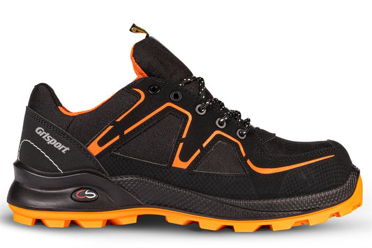 Grisport Cross Safety Schoenen Beat Veilige neus- zool ESD- antistatisch zwart-oranje