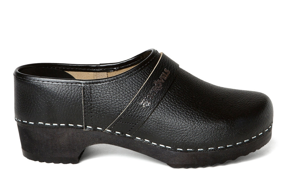 Strövels Klompen 502 Dichte hiel zwart