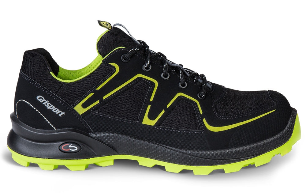 Grisport Cross Safety Schoenen Xtrail Veilige neus- zool ESD- antistatisch zwart-limoen