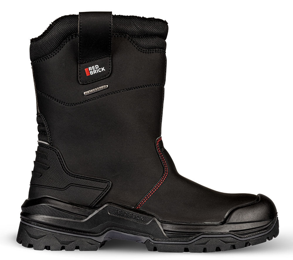 Redbrick Safety Sneakers Pulse Laarzen Black Boot + Wool S7S Hoog model Gevoerd zwart