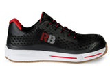 Redbrick Safety Sneakers Motion Werkschoen Sierra Lichtgewicht zwart-rood