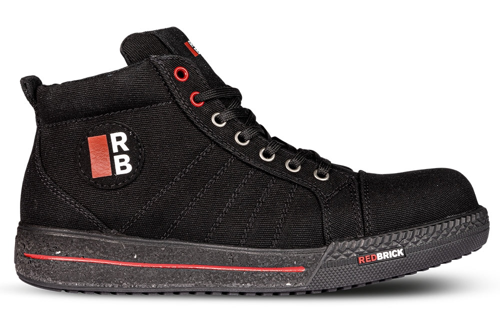 Redbrick Safety Sneakers Sustainable Werkschoen Opal hoog S1P zwart