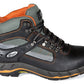 Grisport Schoenen 71607L hoog Veilige neus- zool zwart-oranje