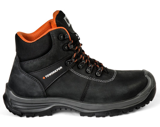 To Work For Basics Schoenen Track Metaalvrij Overneus zwart