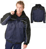 JMP Wear Jassen Alaska Afritsbare mouwen Winddicht- waterdicht donkerblauw