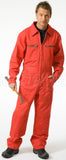 Economy Wear Overalls Rally 2-Weg ritssluiting Kniezakken Katoen rood(ROOD)