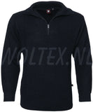 Economy Wear Ritstruien Klipper Schipperstrui Acryl donkerblauw(NAVY)