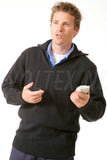 Economy Wear Ritstruien Kotter Schipperstrui Wol- acryl donkerblauw