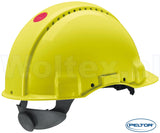 3M Peltor Helmen G3000NUV ABS UV- sensor Ventilatie Omkeerbaar binnenwerk fluo-geel