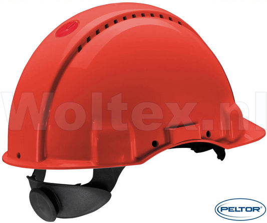 3M Peltor Helmen G3000NUV ABS UV- sensor Ventilatie Omkeerbaar binnenwerk rood