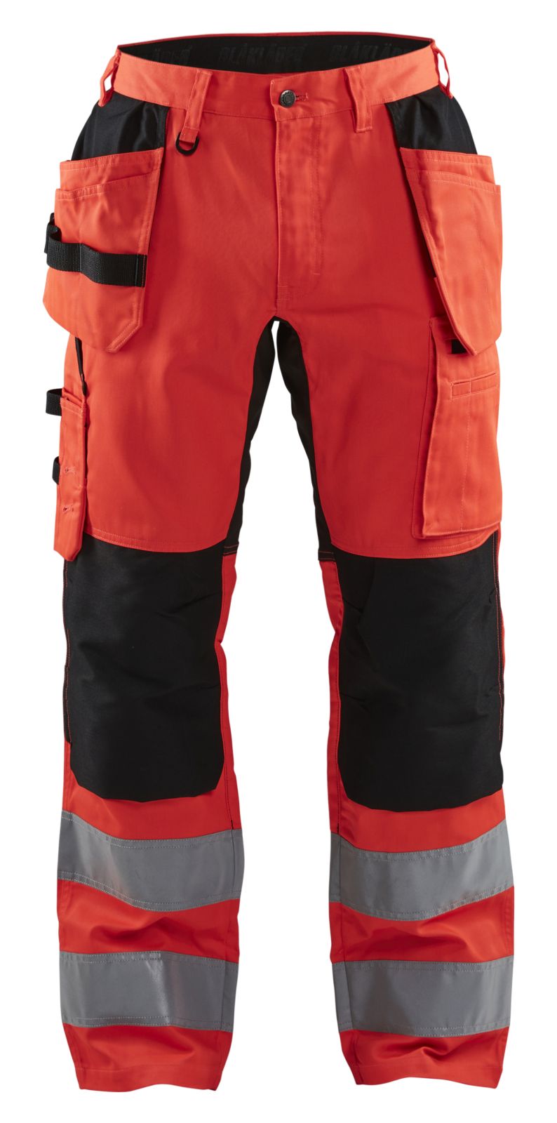 Blaklader Broeken 15521811 HiVis fluo rood-zwart(5599)