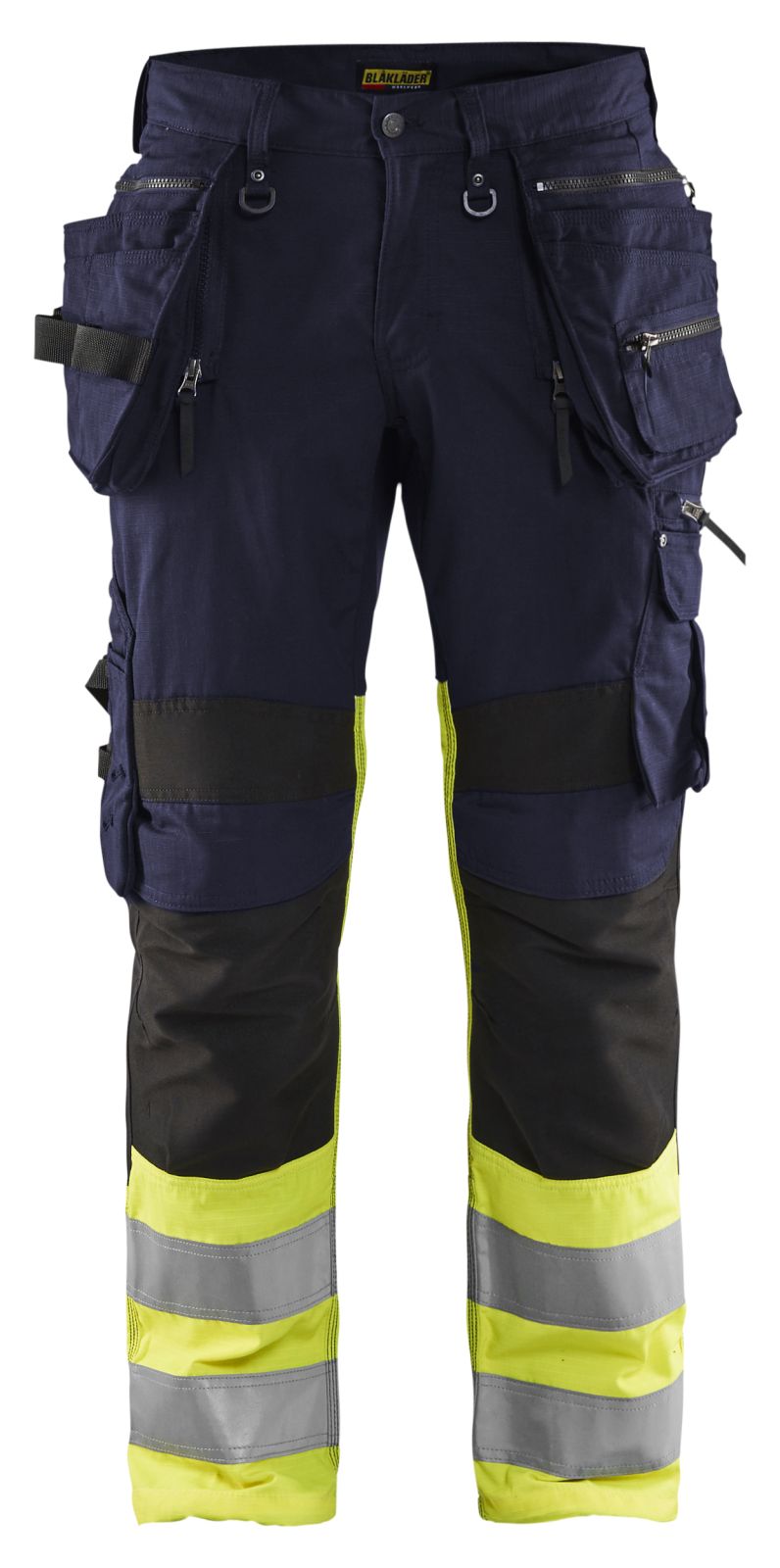 Blaklader Broeken 19941330 HiVis marineblauw-fluo geel(8933)