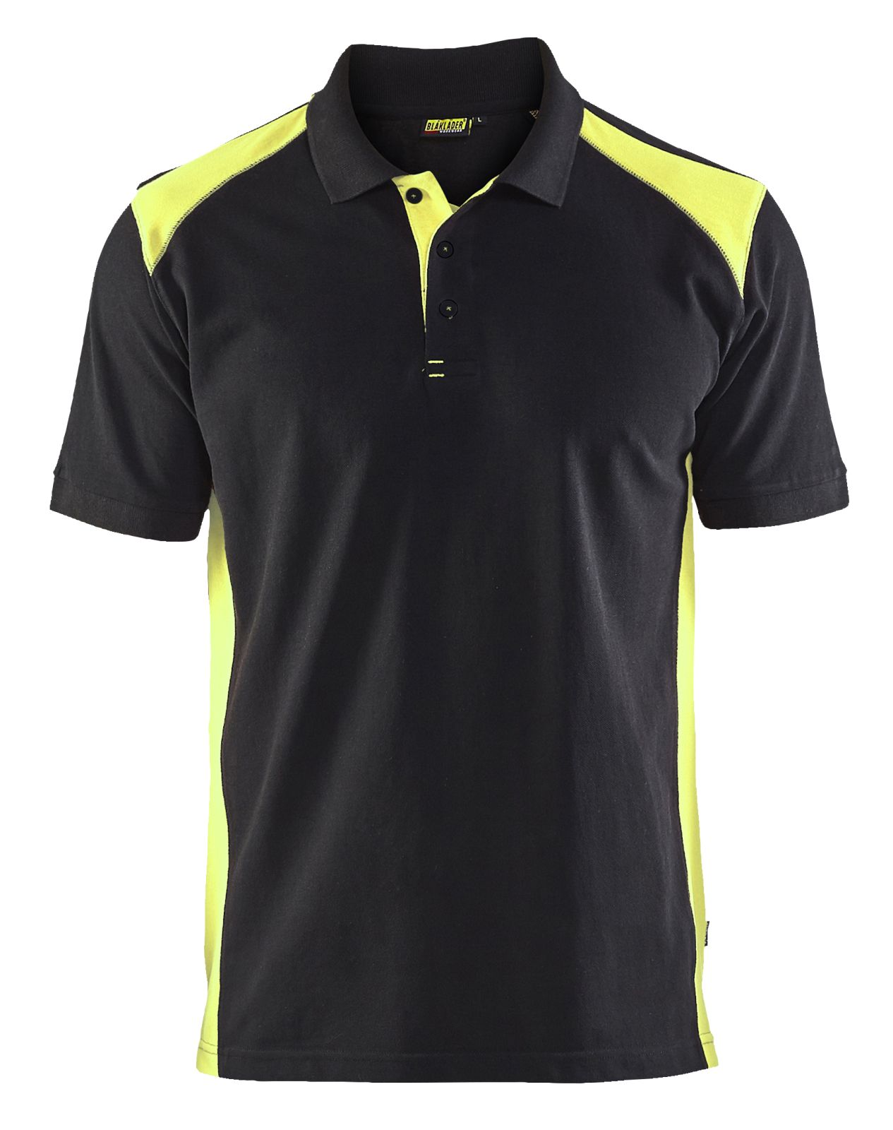 Blaklader Poloshirts 33241050 zwart-geel(9933)