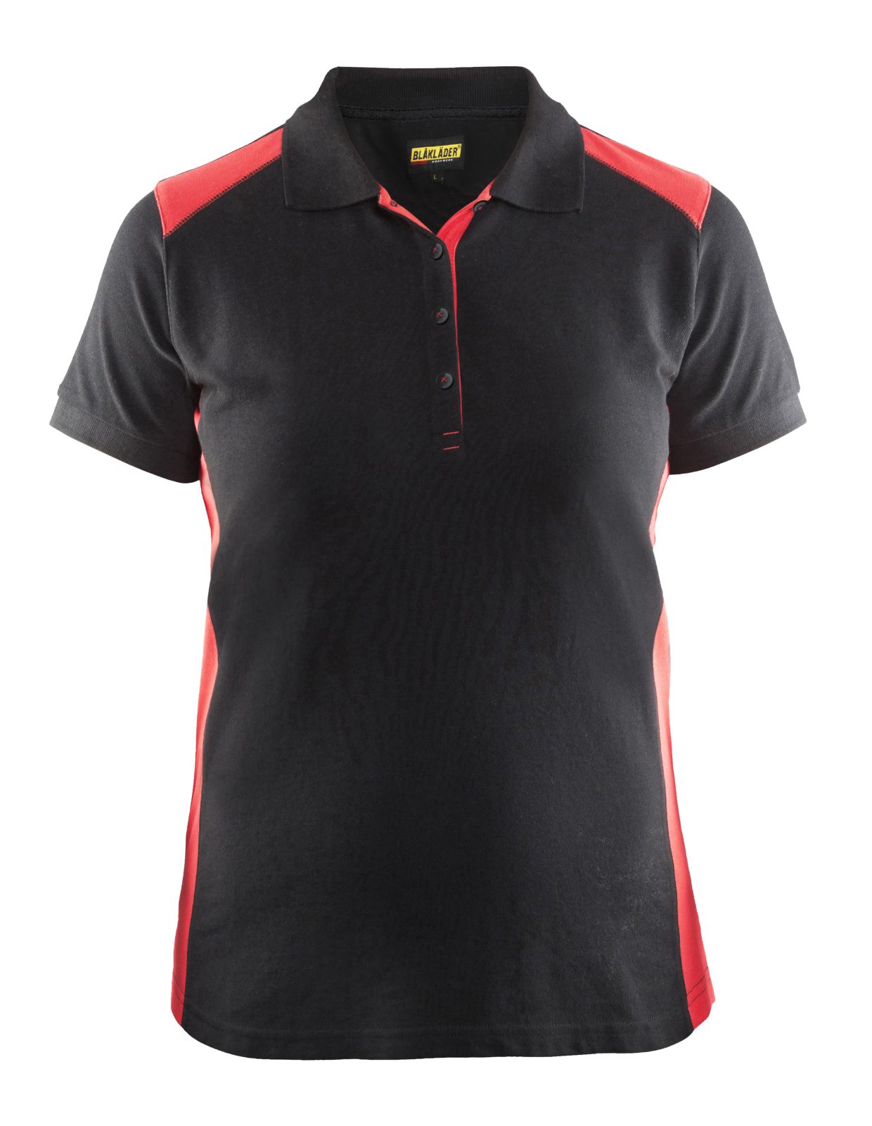 Blaklader Poloshirts 33901050 zwart-rood(9956)