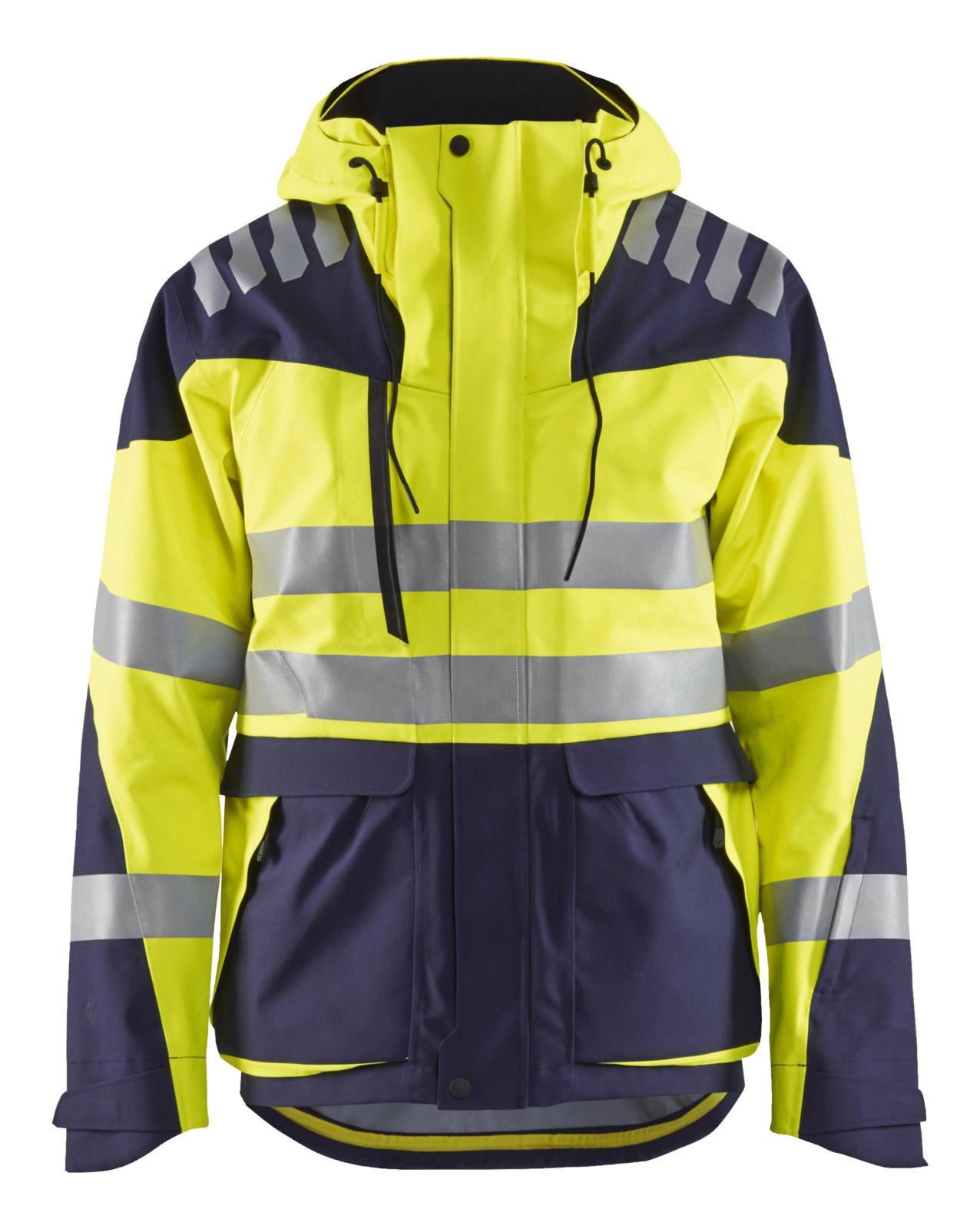 Blaklader Jassen 44901924 Stretch HiVis fluo geel-marineblauw(3389)