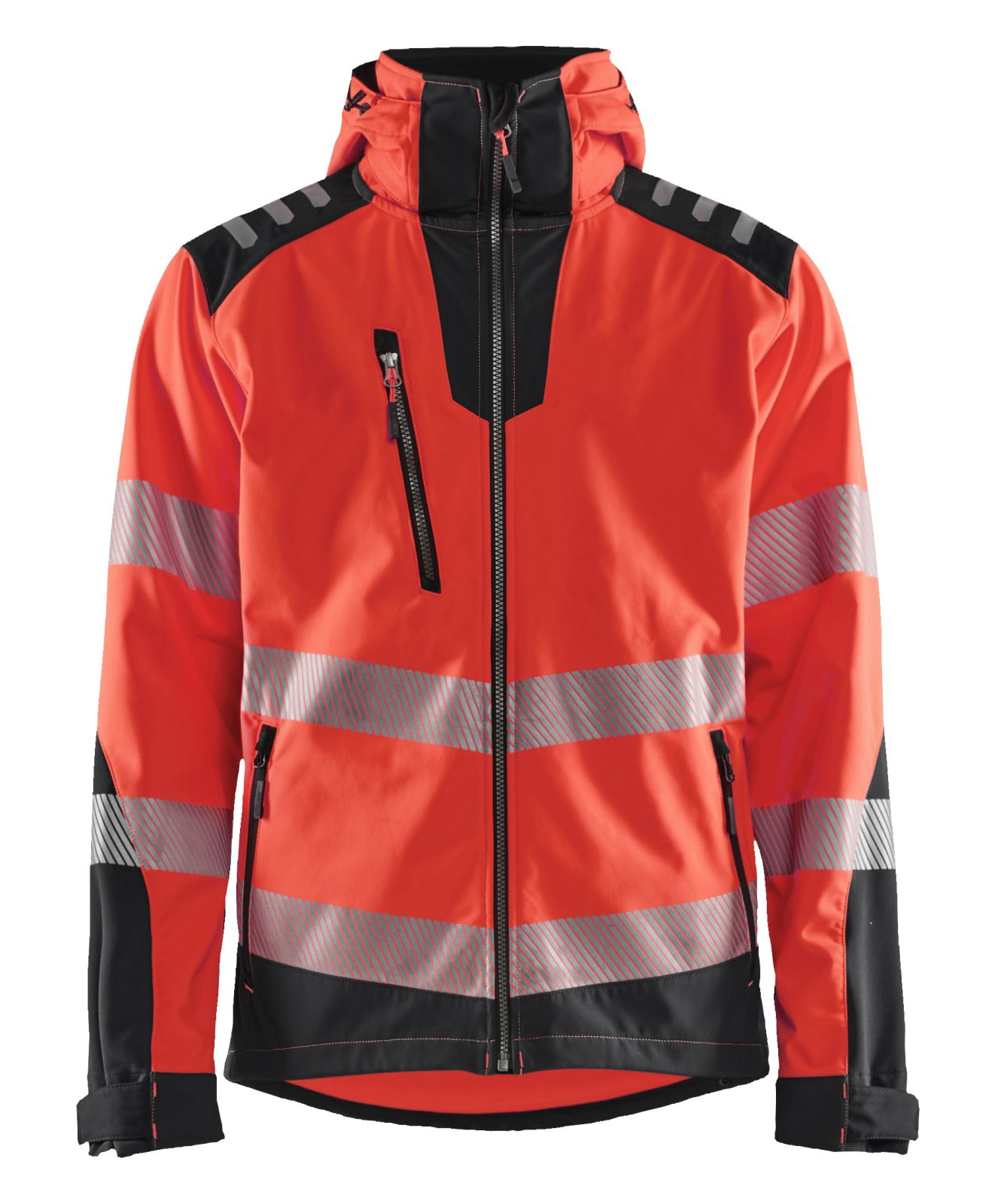 Blaklader Jassen 44912513 HiVis fluo rood-zwart(5599)