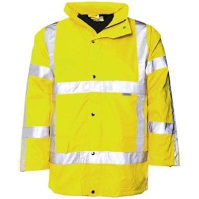 M-Wear Jassen 0985 HiVis- RWS Uitneembare voering Waterdicht fluo-geel